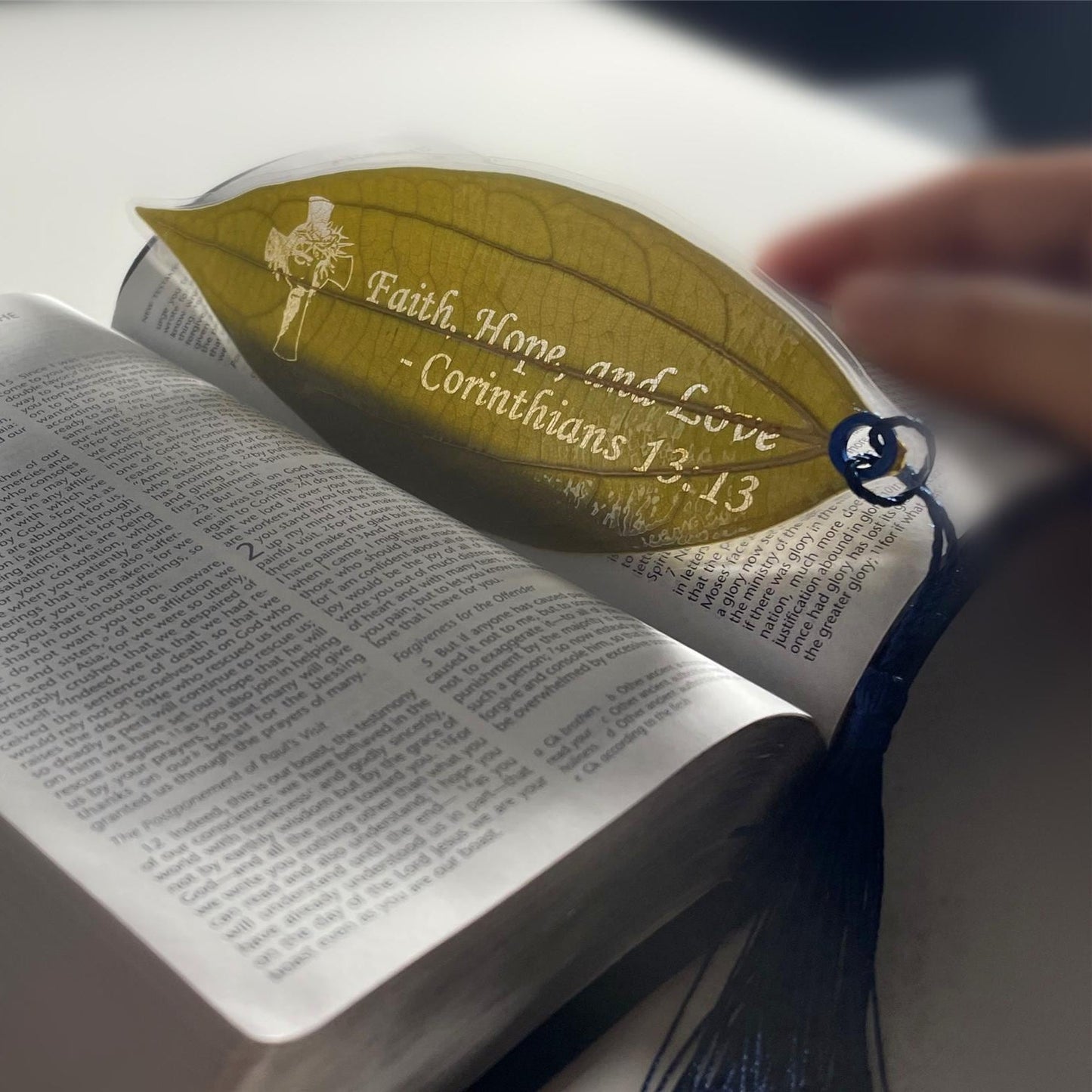 Personalized Real Leaf Bookmark – Custom Engraved Leaf Art for Gifts and Keepsakes